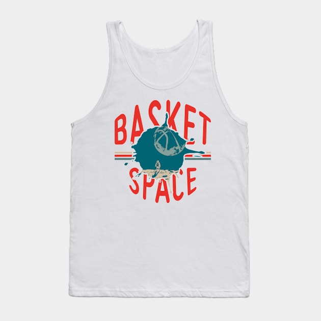 Basketball Space Tank Top by TEEWEB